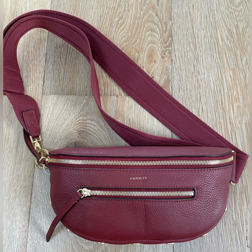 NWT $295 Hammitt Charles Leather Crossbody Belt Bag